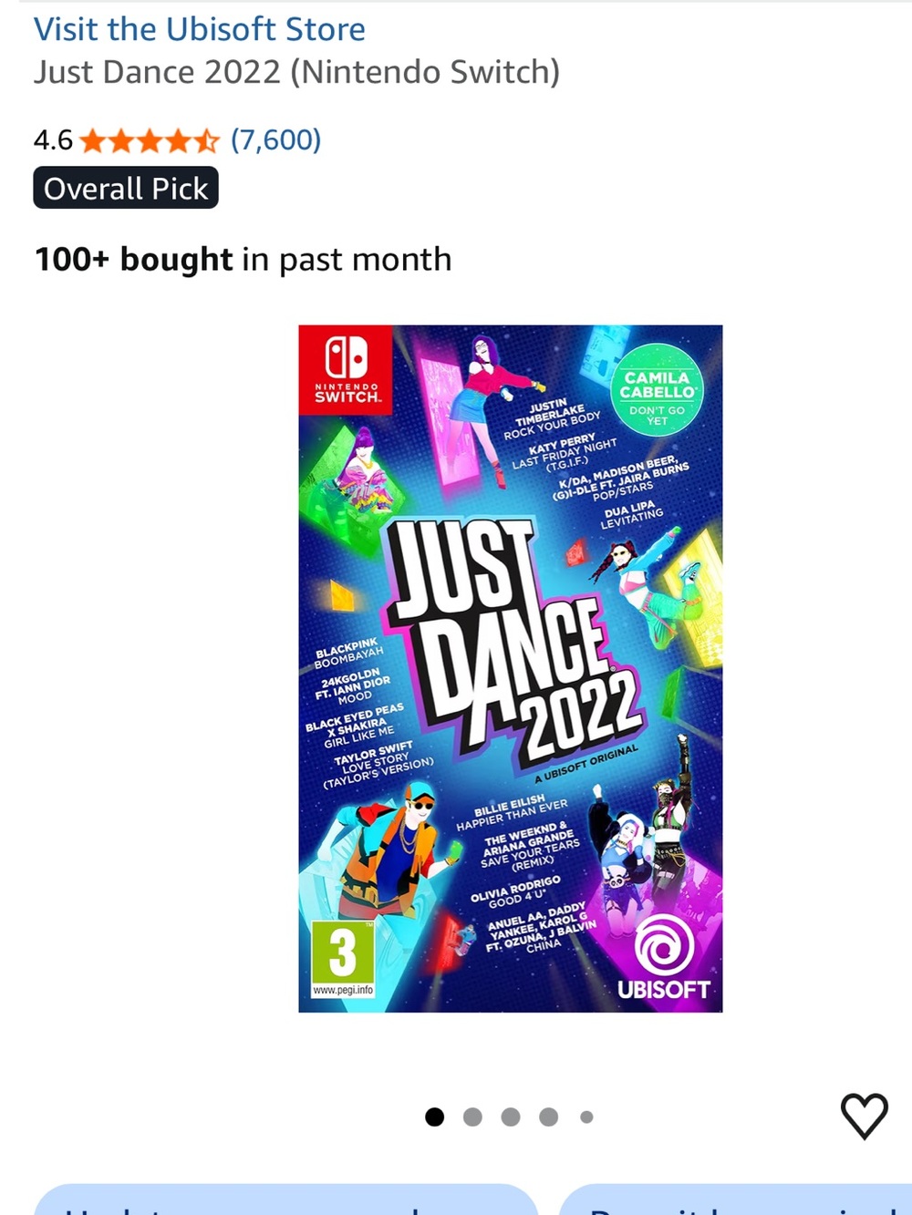 Nintendo Switch Just Dance 2022